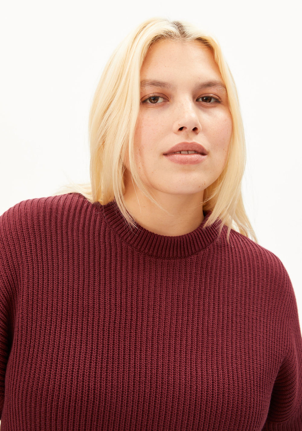 Vanisé Rib Knit Organic Cotton Sweater