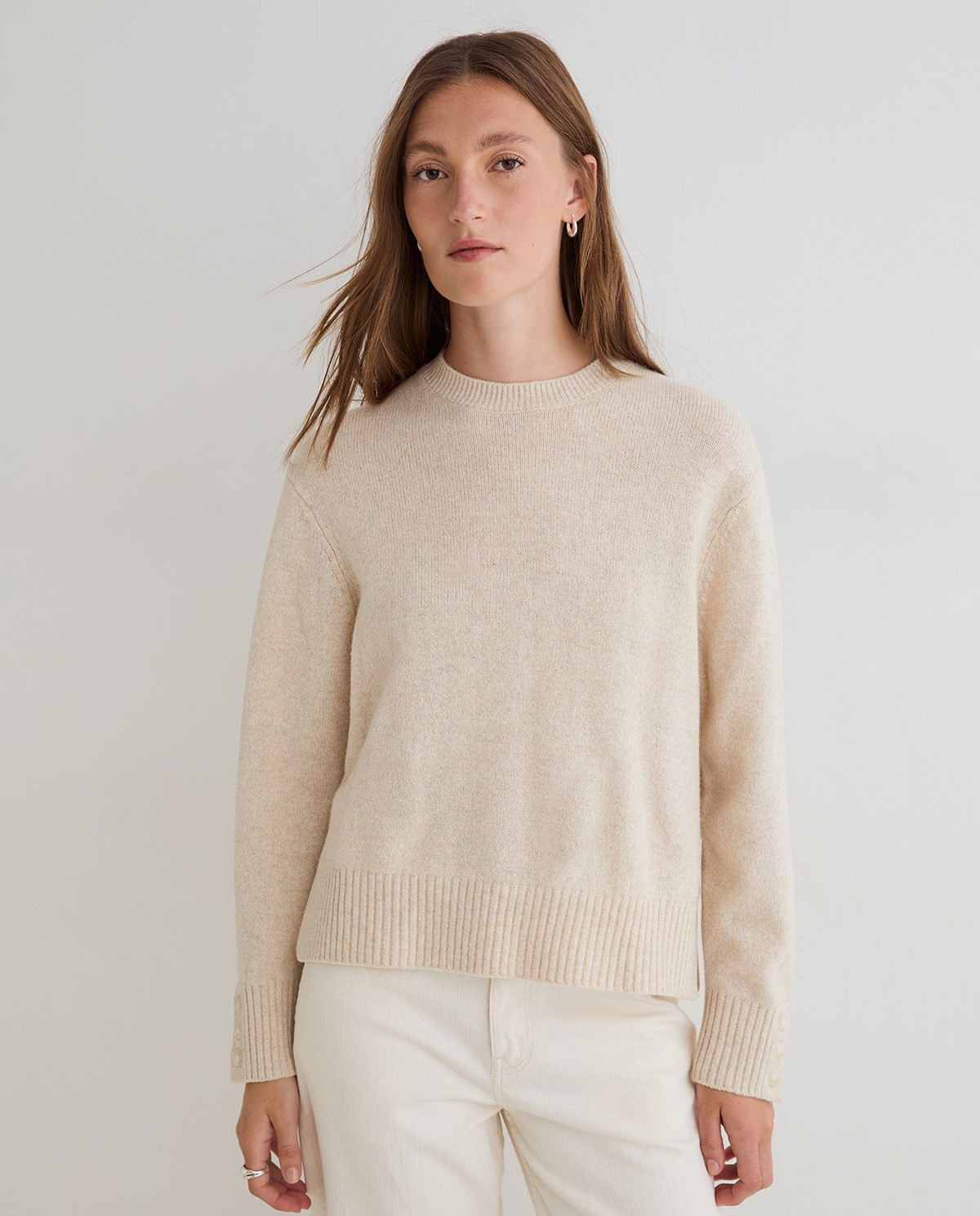 Scarf-Detail Sweater