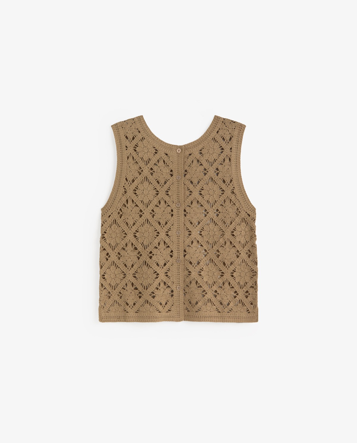 Crochet Effect knit Vest