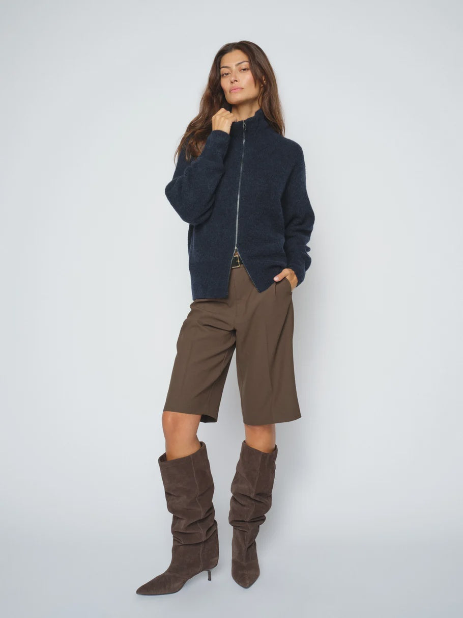 Thora Knit Zip Cardigan