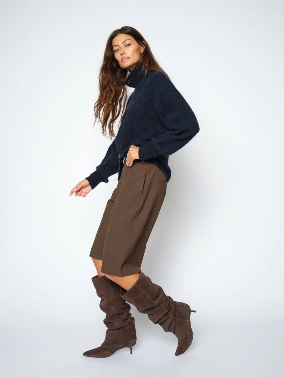 Thora Knit Zip Cardigan
