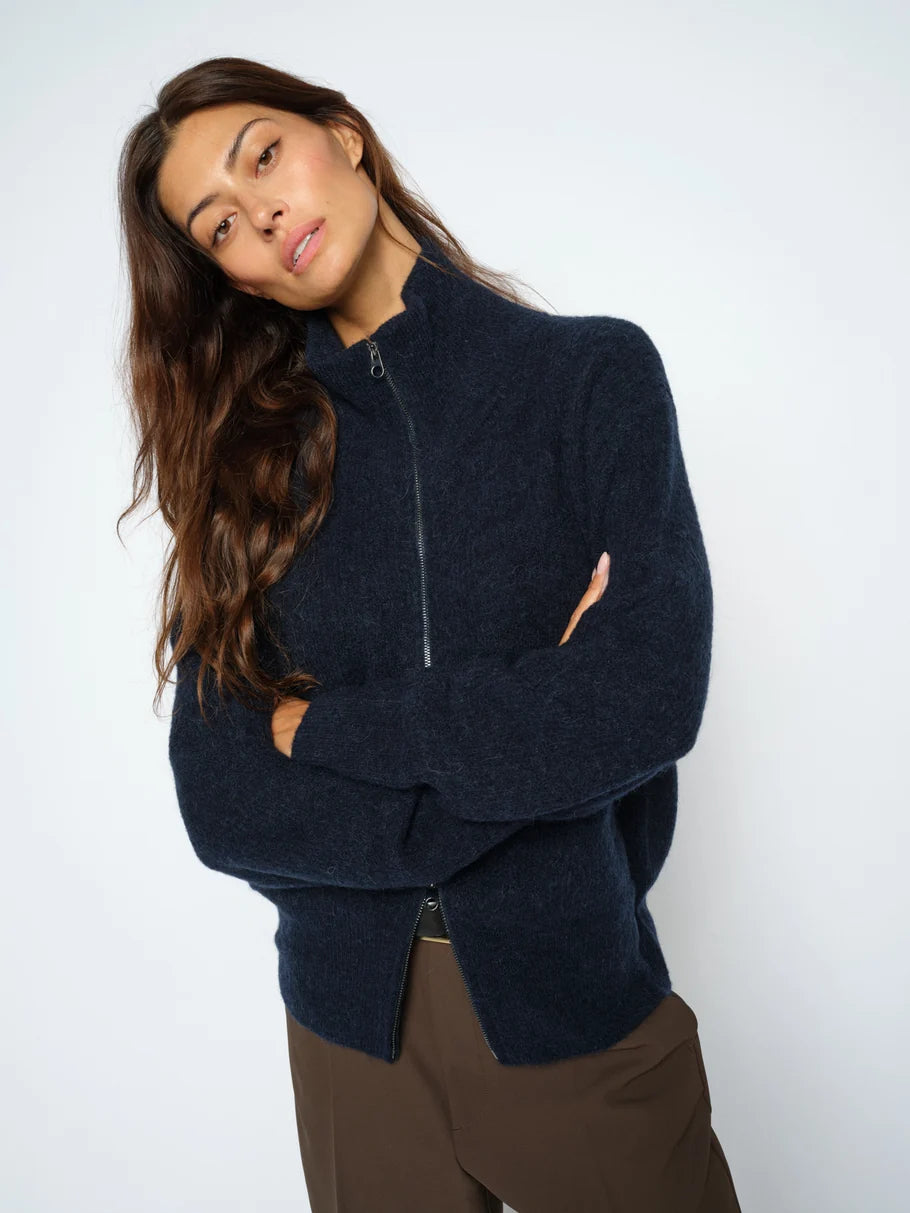 Thora Knit Zip Cardigan