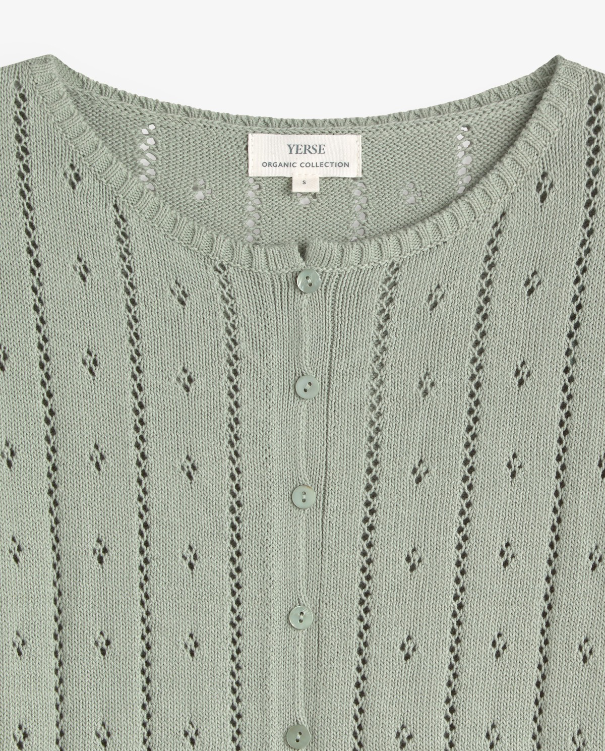 Fine Knit Pointelette Cardigan
