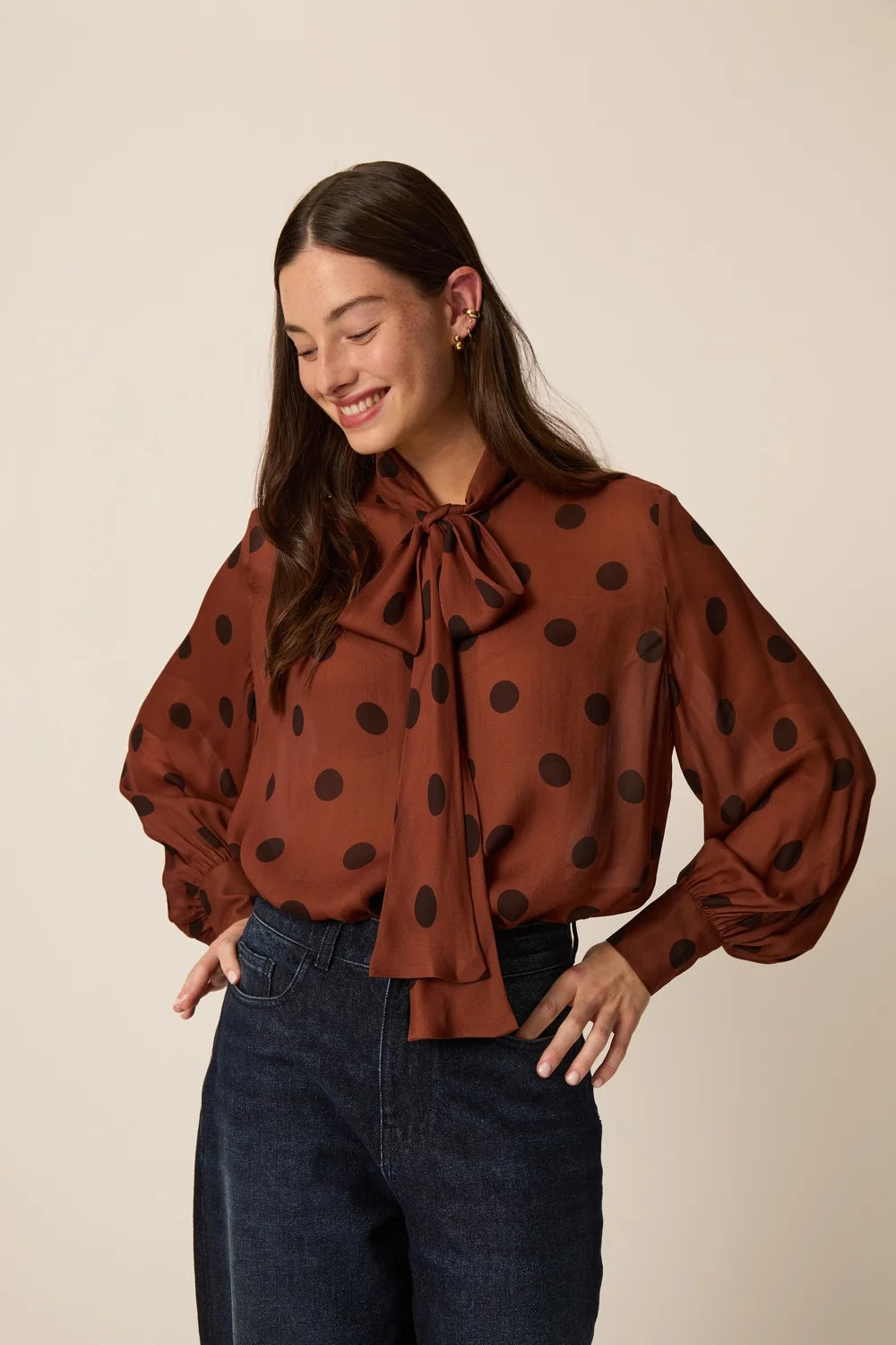 Treflette Polka Dot Blouse