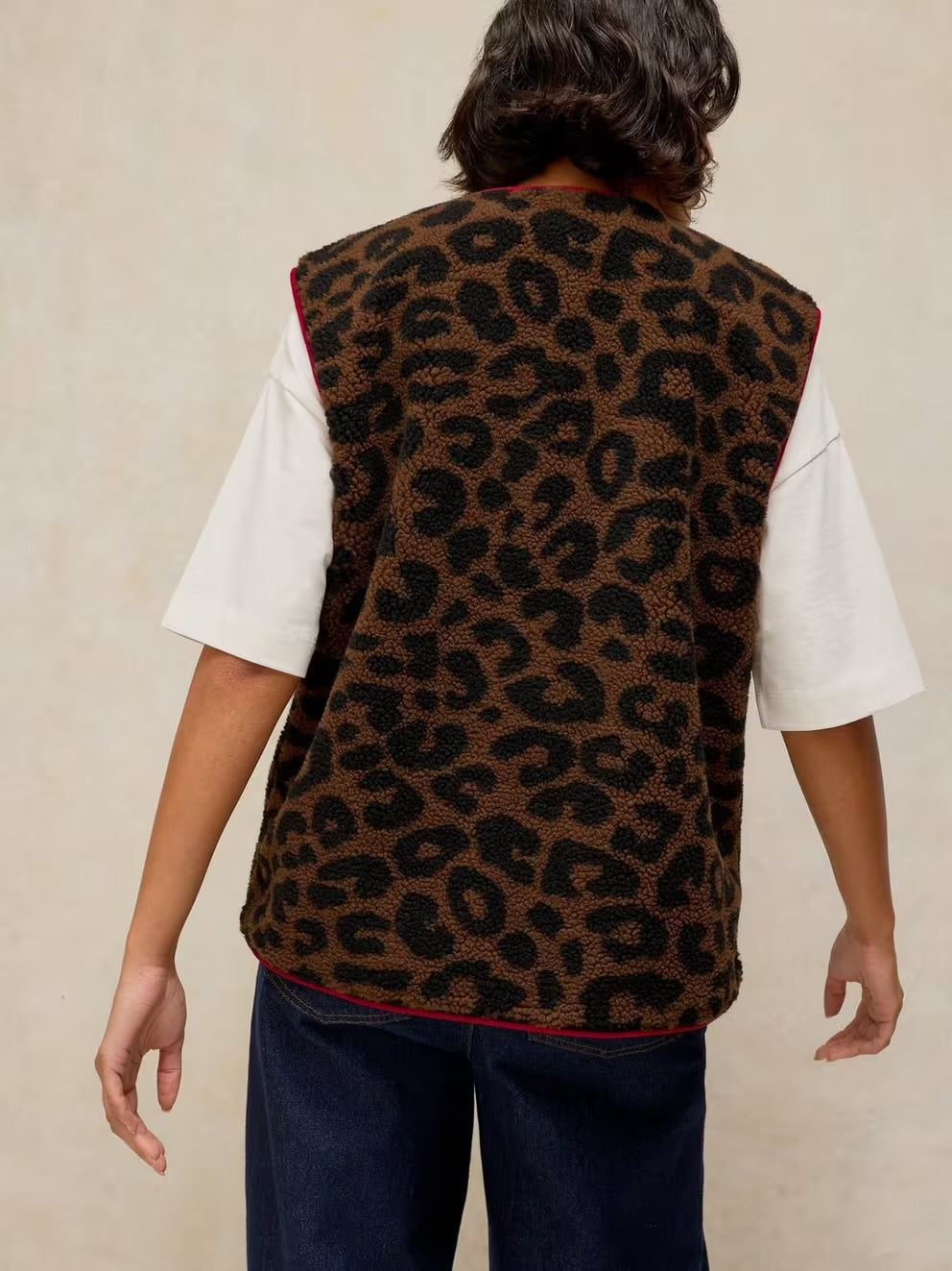Borg Leopard Gilet
