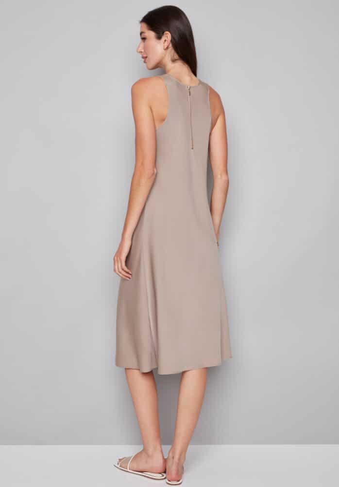 Daphne Belize Satin Midi Dress