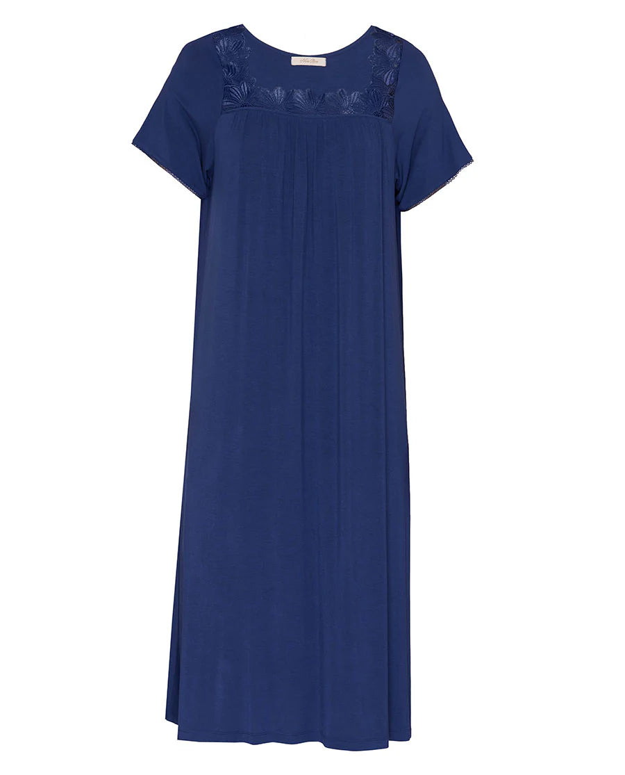 Serene Lace Detail Jersey Midi Nightdress