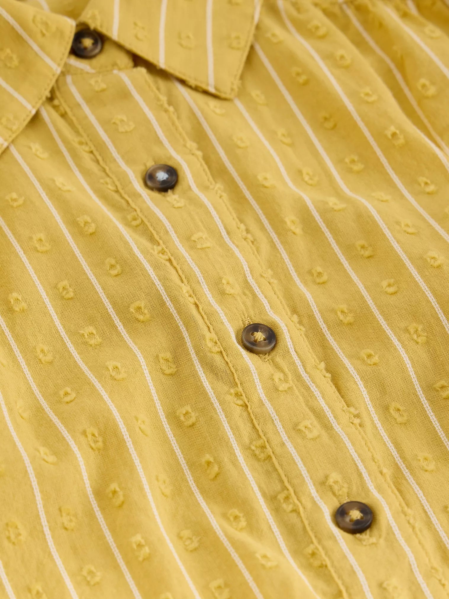 Orla Button Through Yellow Shirt