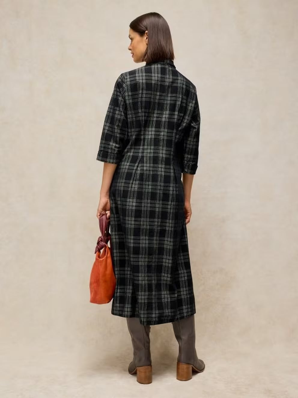 Ellie Cord Pleated Dress