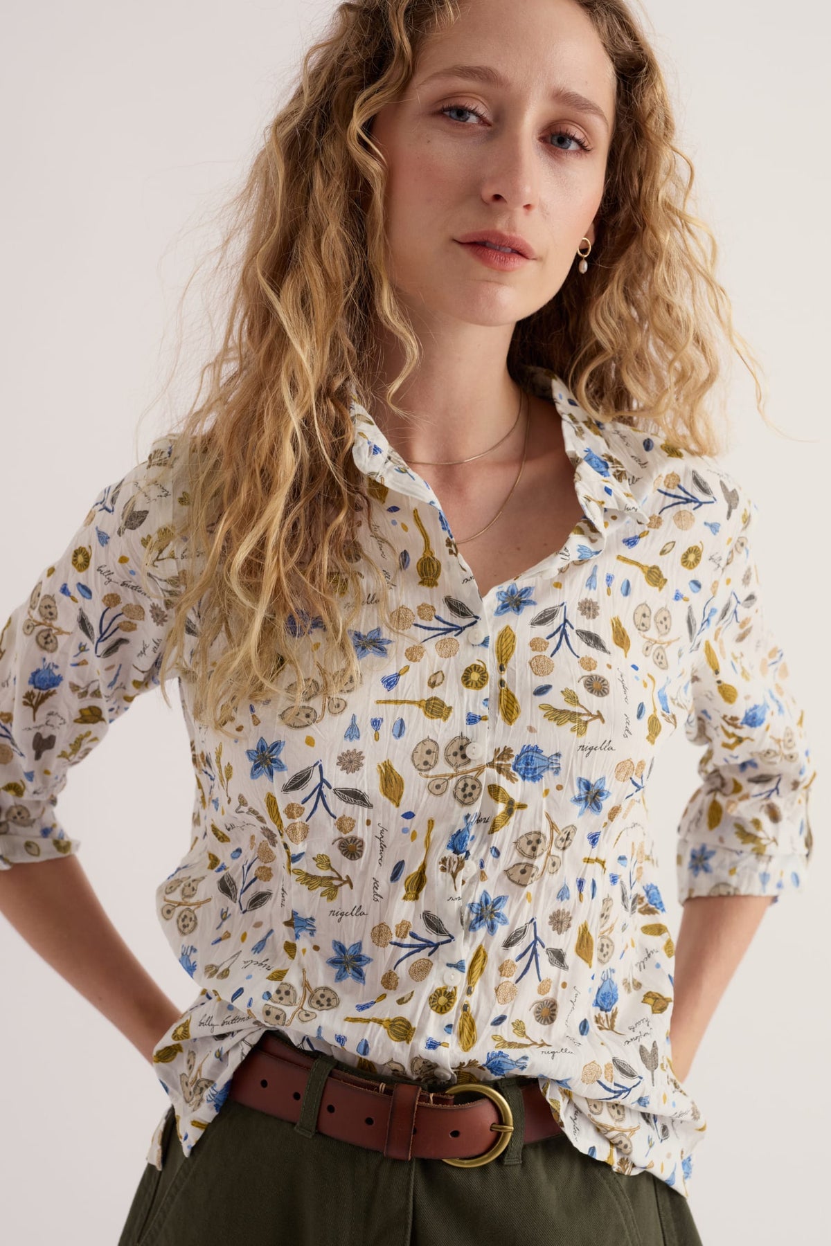 Larissa Cotton Crinkle Shirt