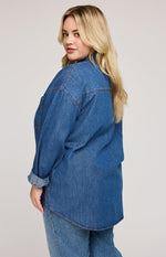 Whitney Denim Button Down Shirt