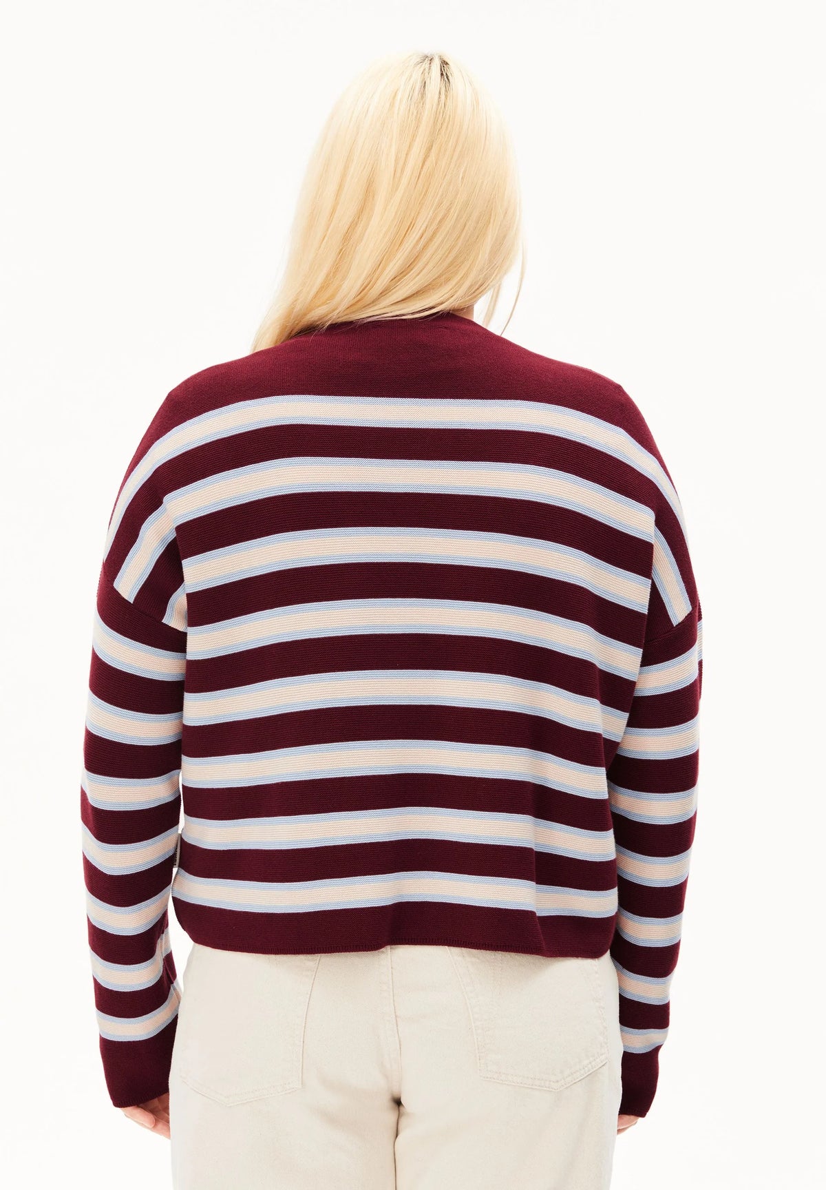Merinaa Striped Knit Sweater