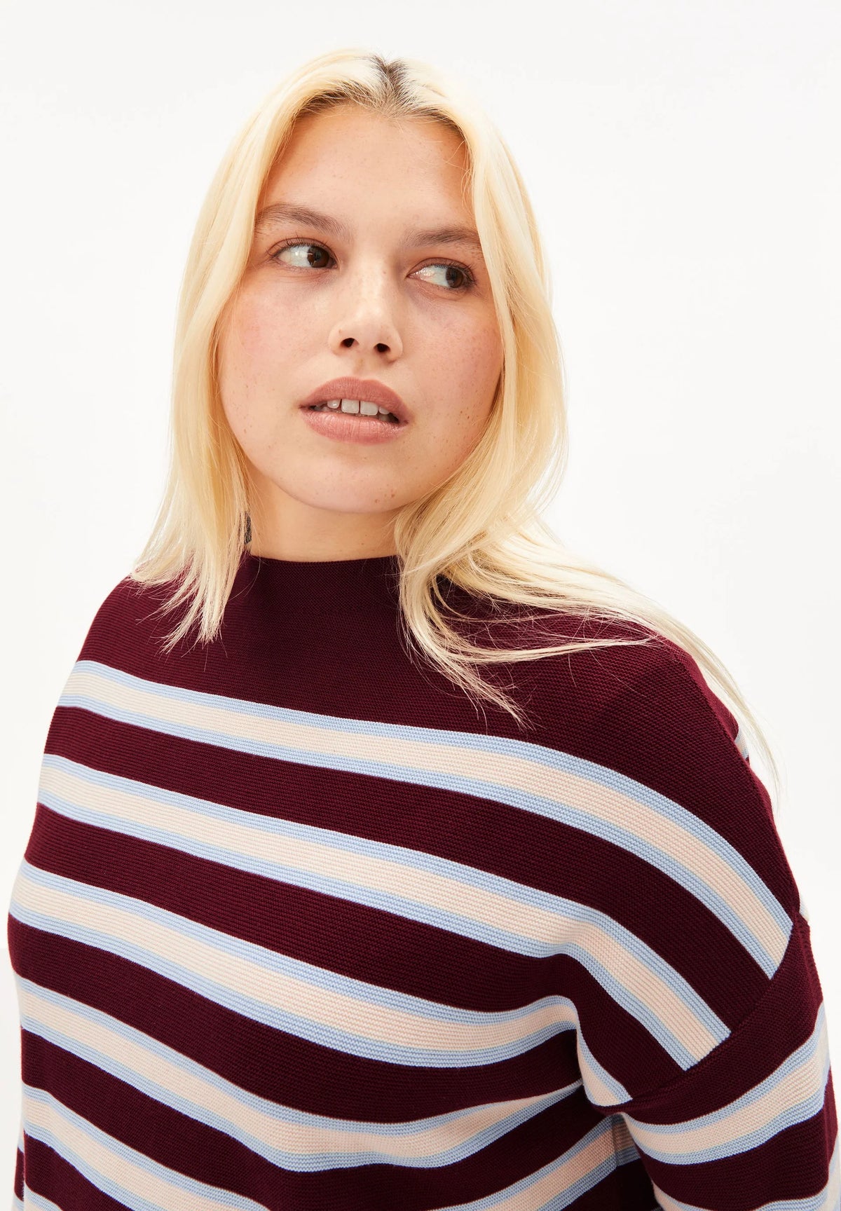 Merinaa Striped Knit Sweater