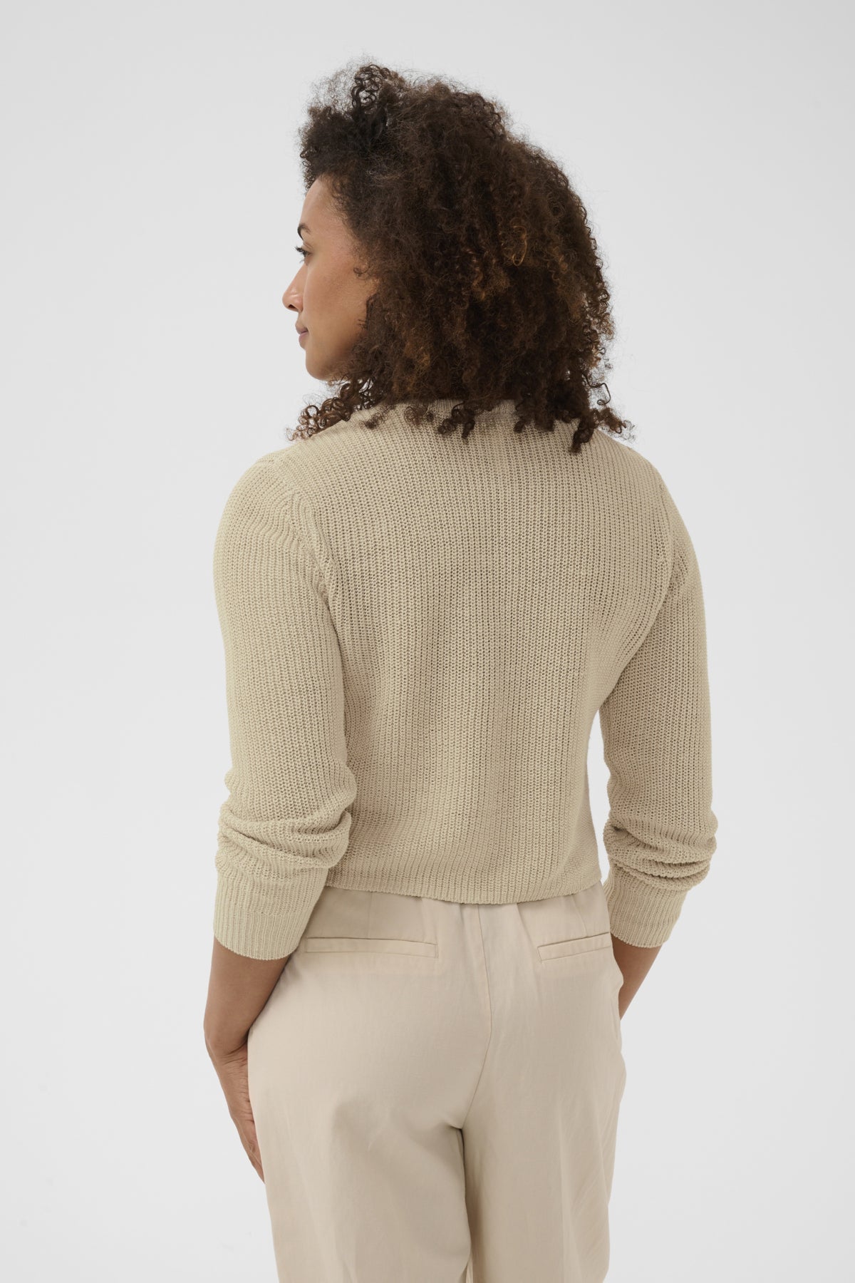 Gigia Linen Blend Cardigan