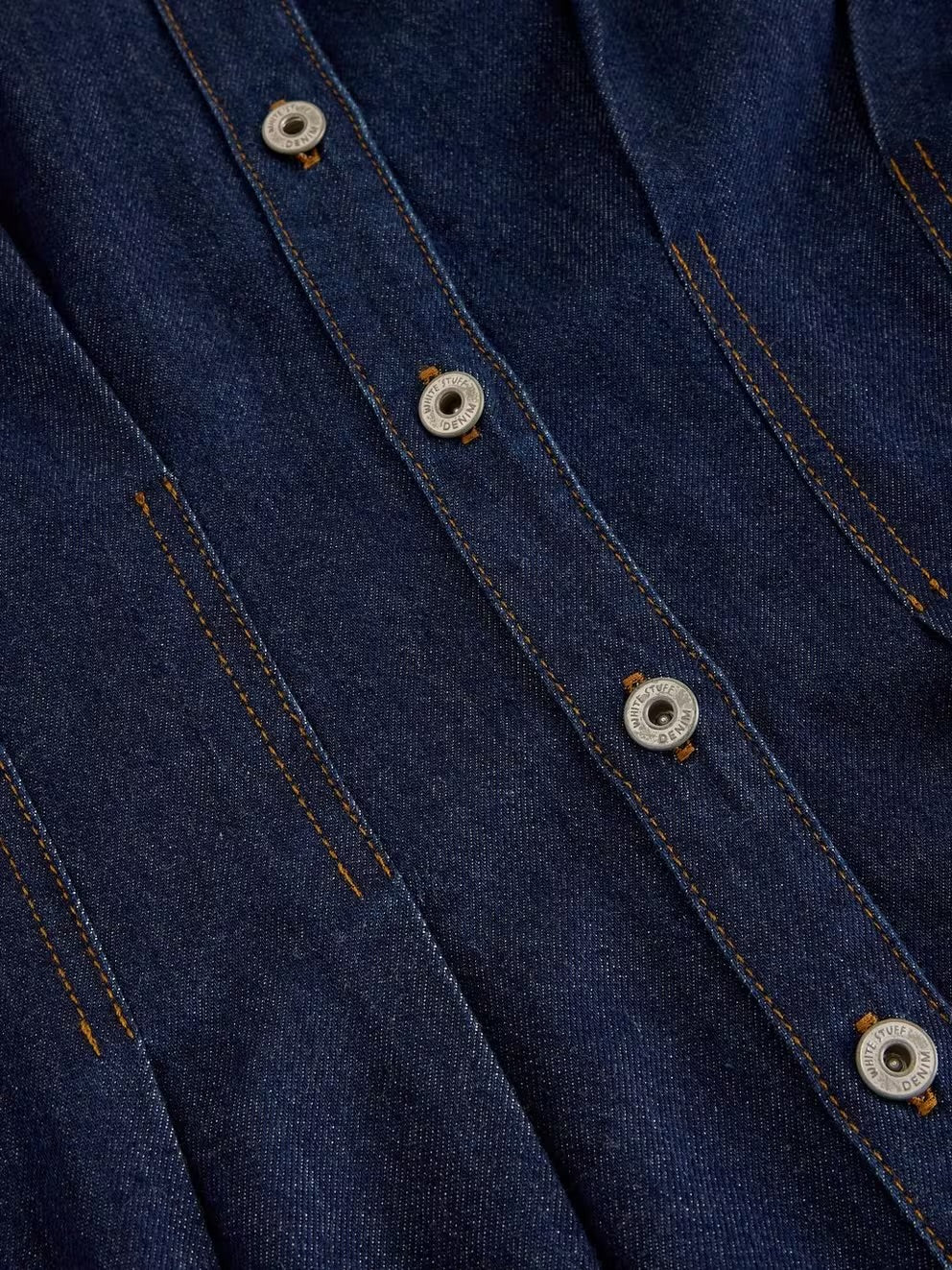 Luna Denim Pleat Dress