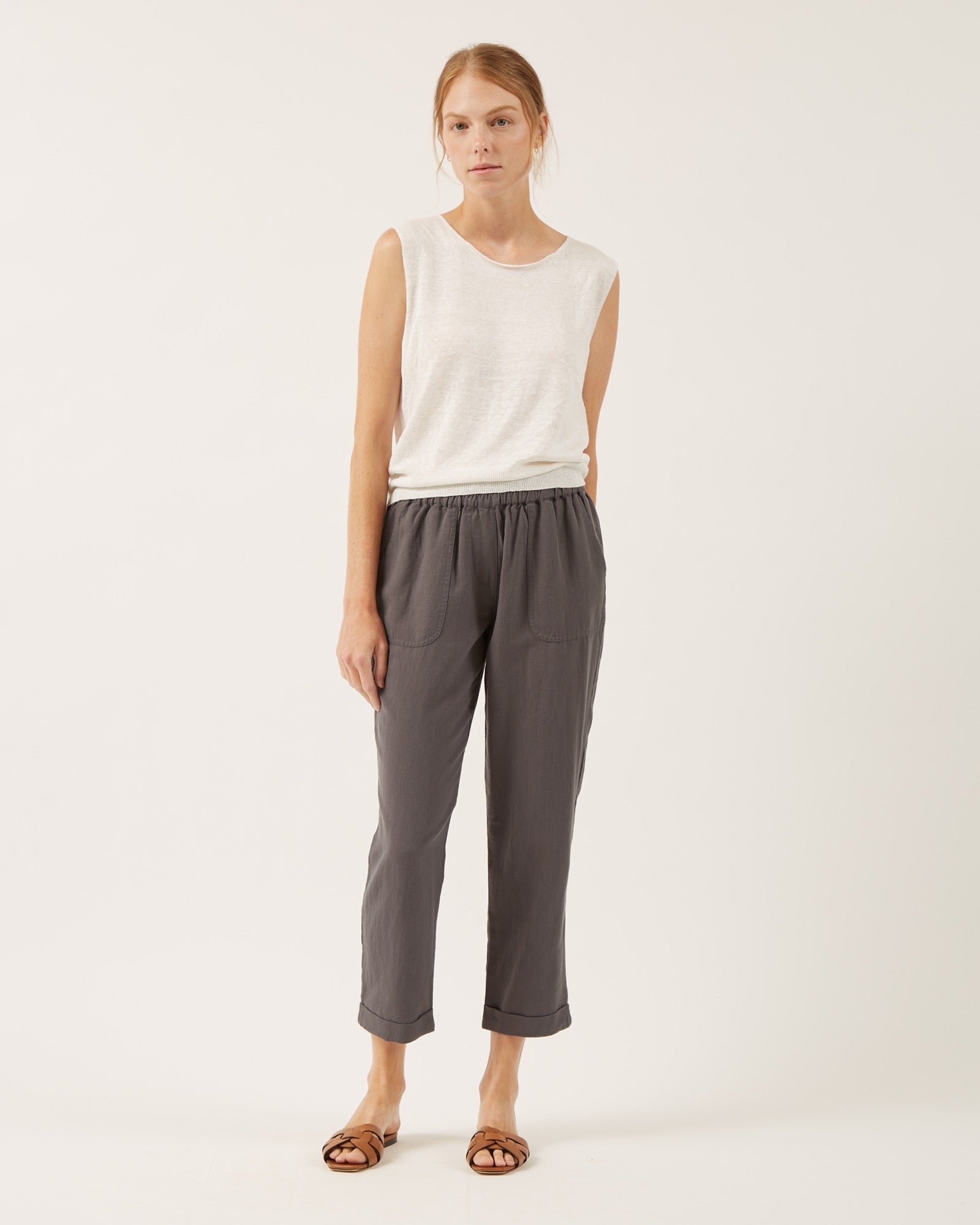 Jenny Linen Sleeveless Sweater