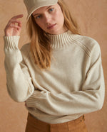 Ribbed-Neck Sweater