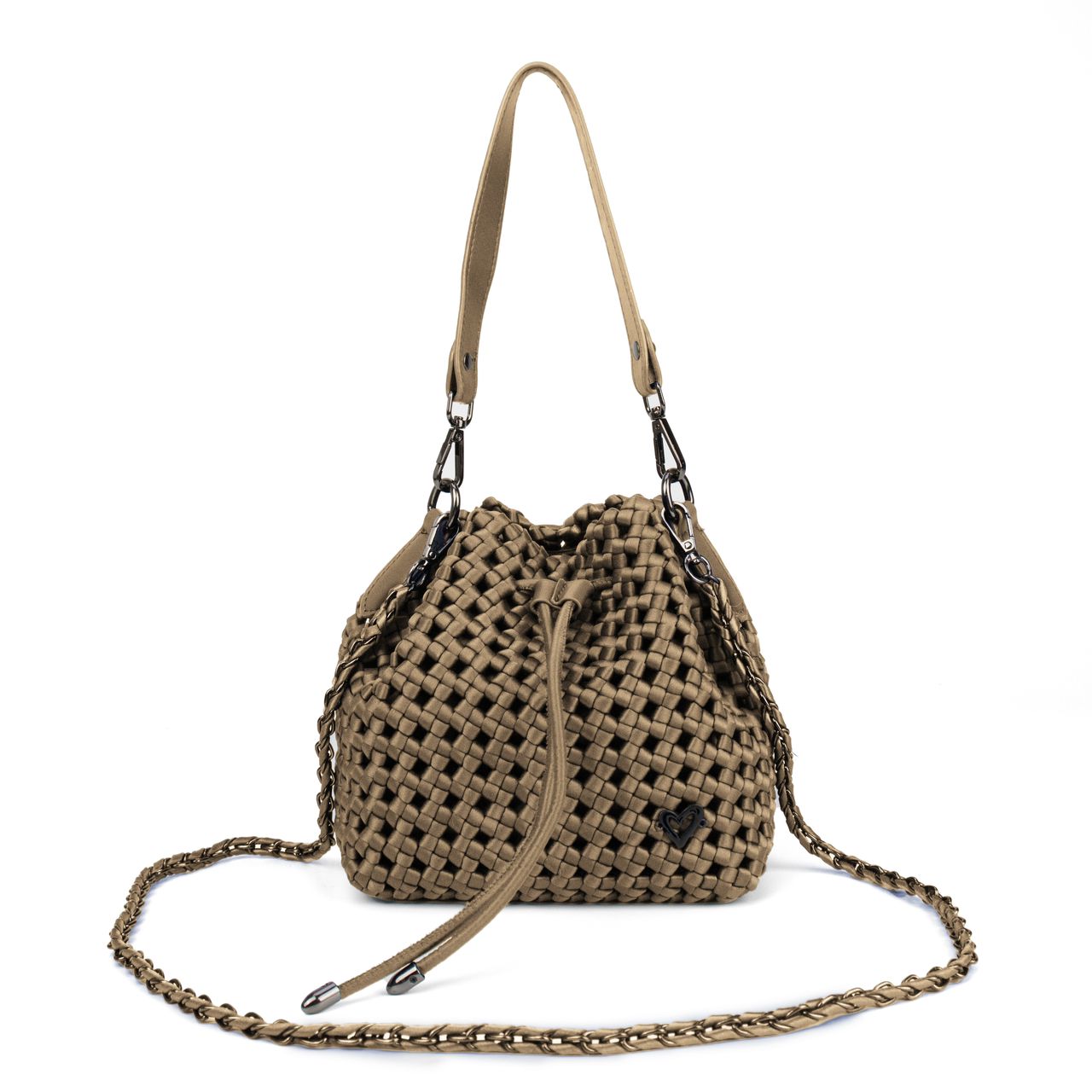 Brant Woven Hand Knotted Bucket Bag