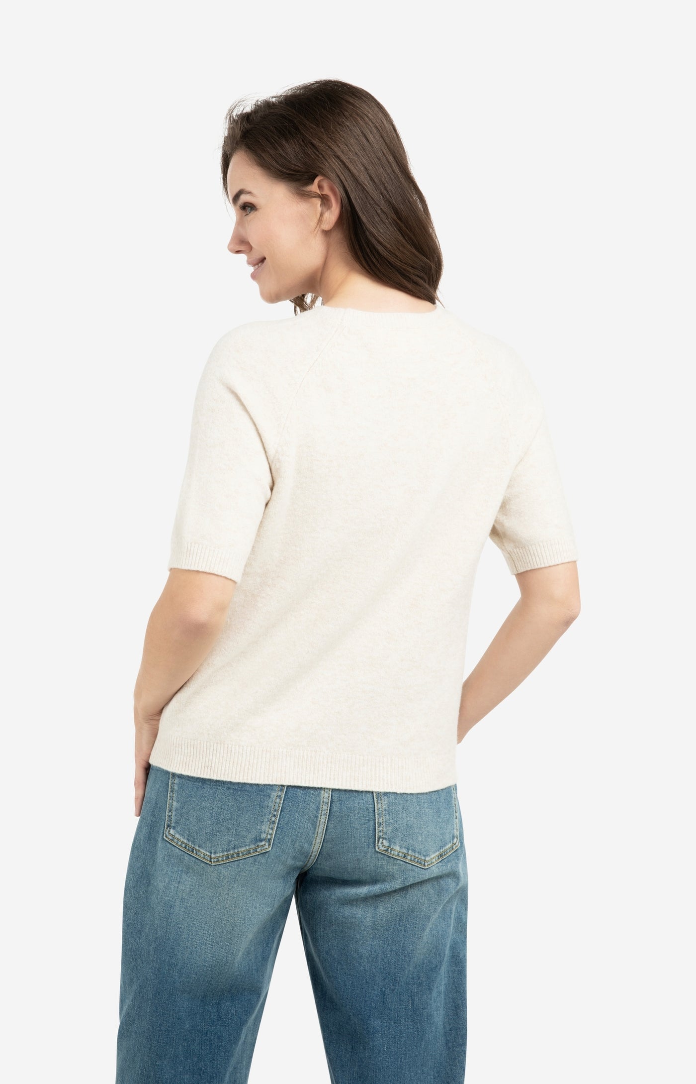 Soft Sweater with Short Sleeve