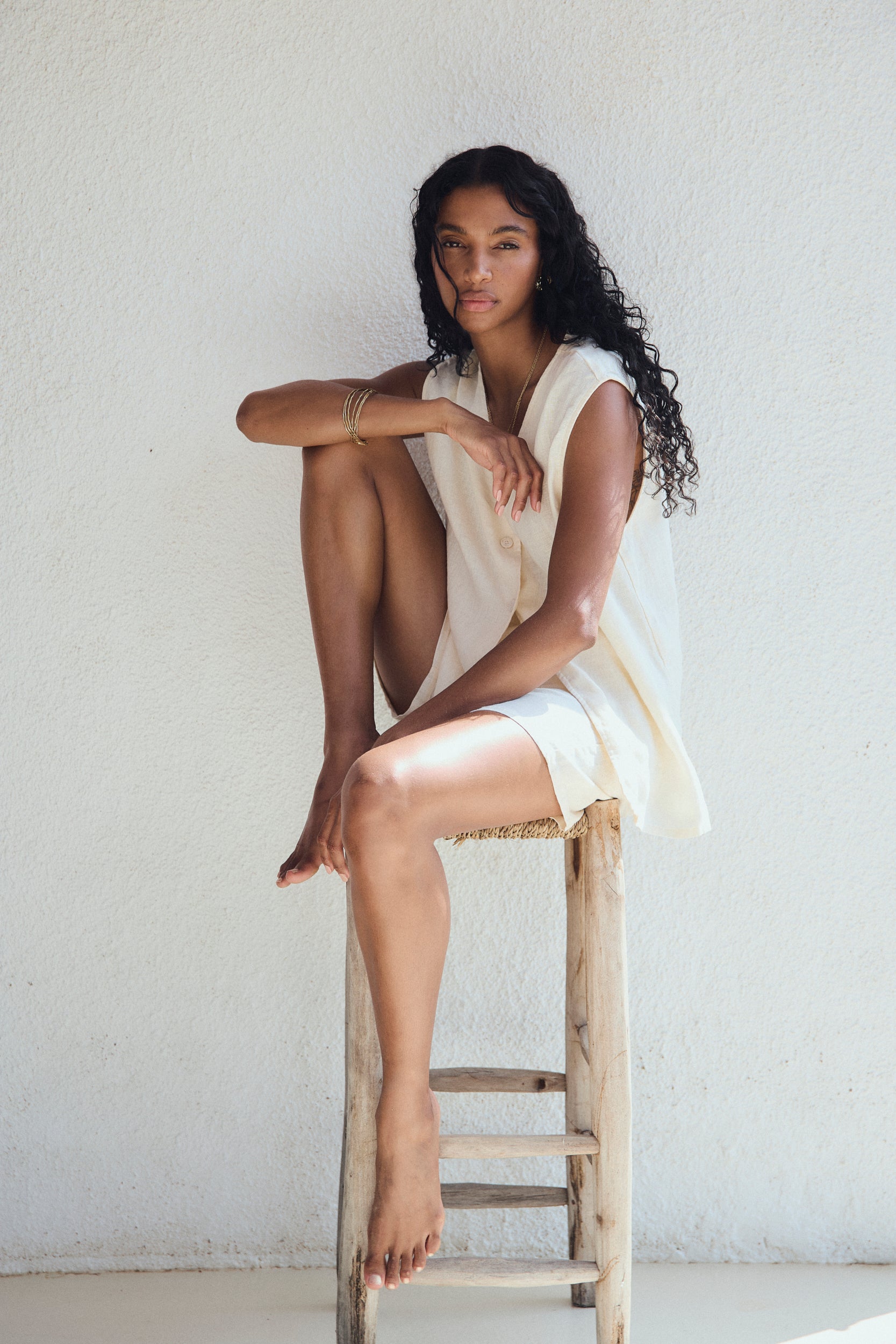 Arani Linen Bermuda Shorts