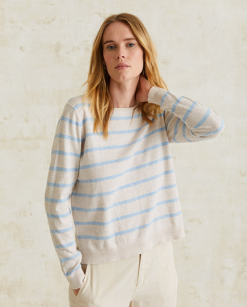 Striped Organic Cotton Sweater