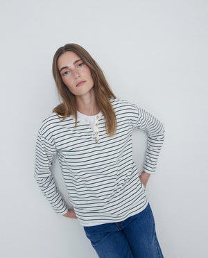 Striped LS Henley