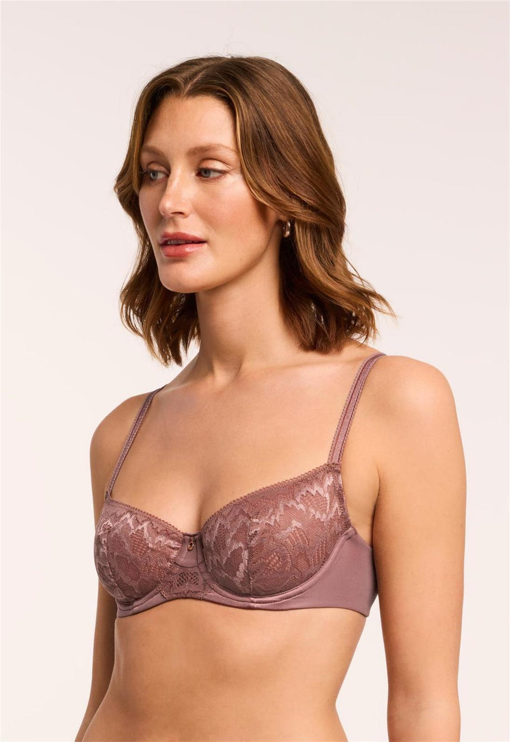Flirt Demi Lace Bra Woodrose