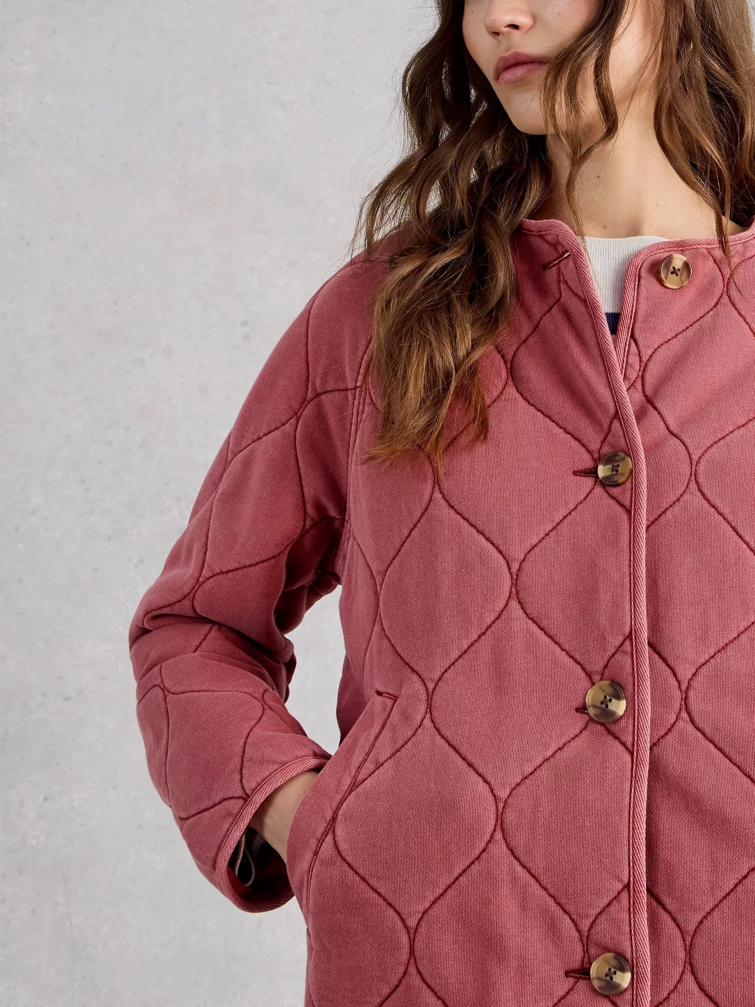 Anya Jersey Quilted Jacket