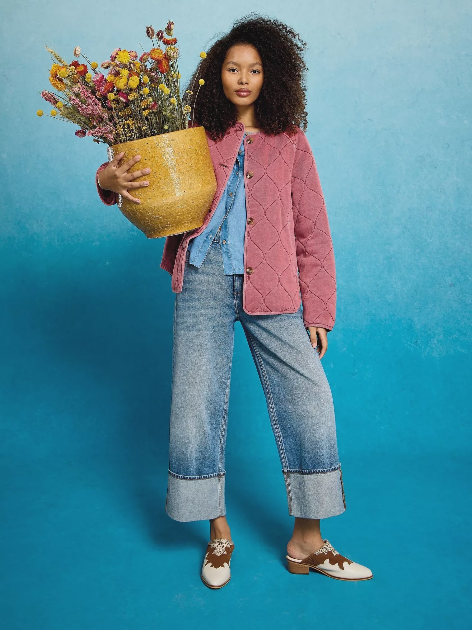 Anya Jersey Quilted Jacket