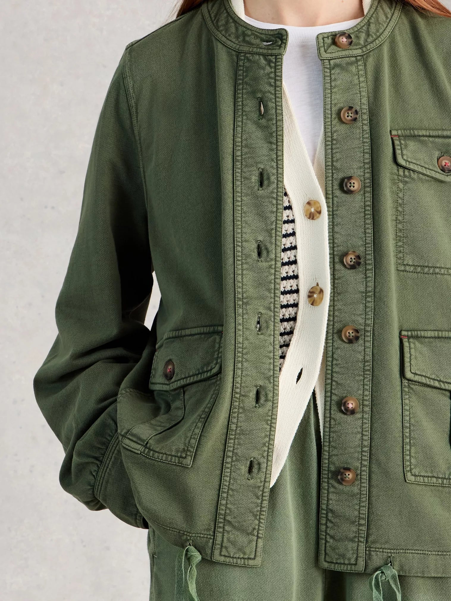 Demi Utility Jersey Jacket