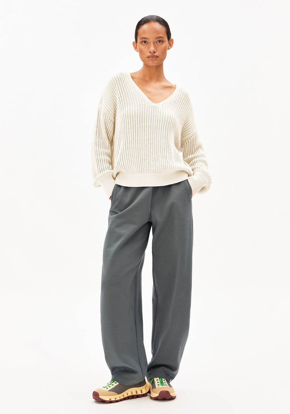 Linen Blend Knit Sweater