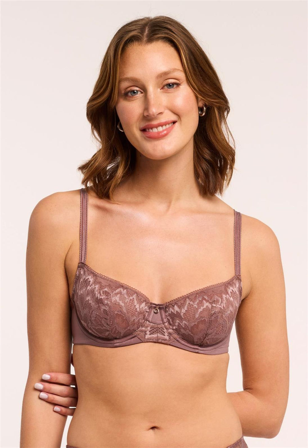 Flirt Demi Lace Bra Woodrose