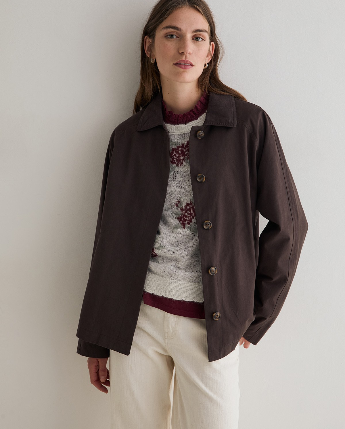 Jacquard Floral Sweater