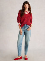 Textured V Neck