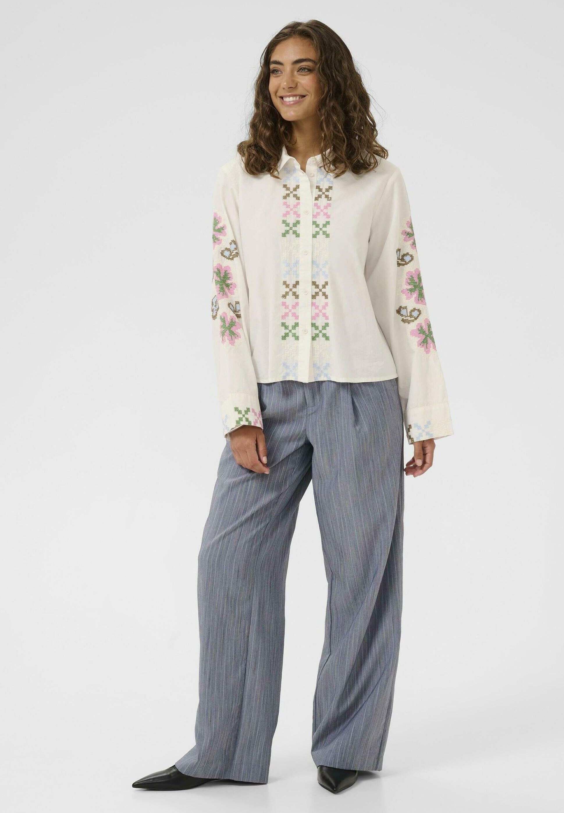 Breezy Shirt With Embroidery