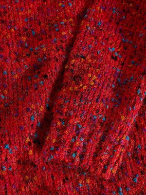 Textured V Neck