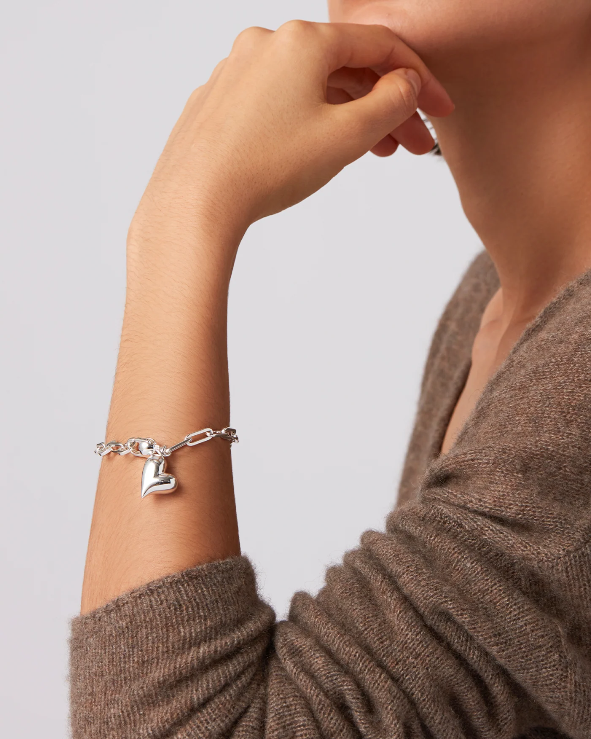 Puffy Heart Bracelet