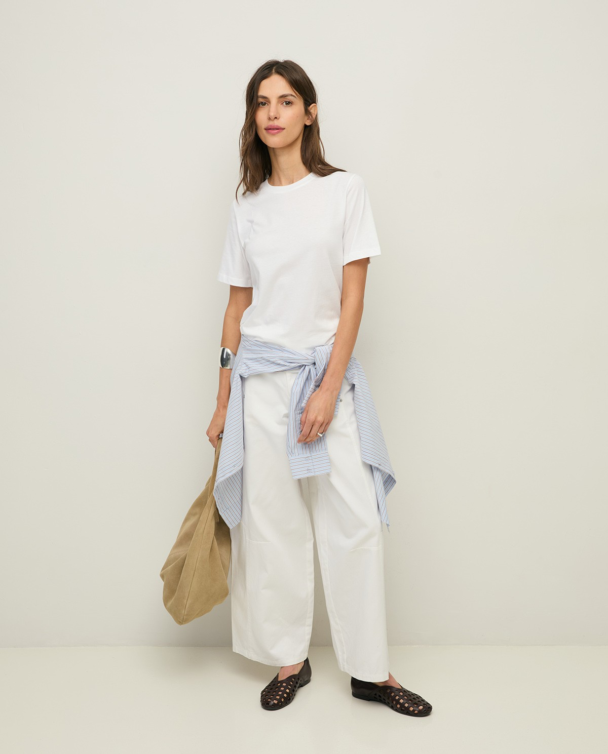Organic Cotton T-Shirt with Round Neckline