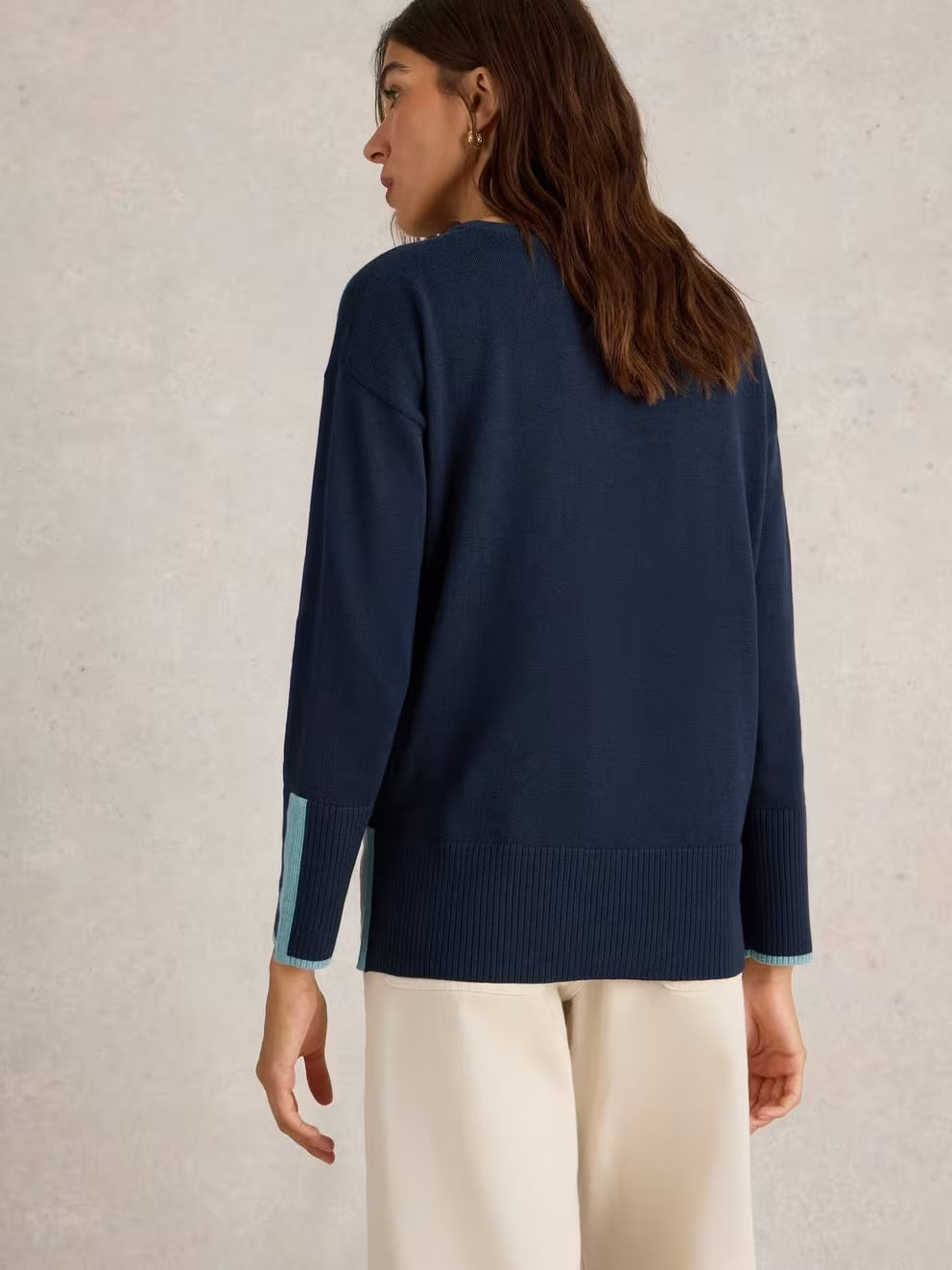 Olive Crew Neck Cotton Jumper