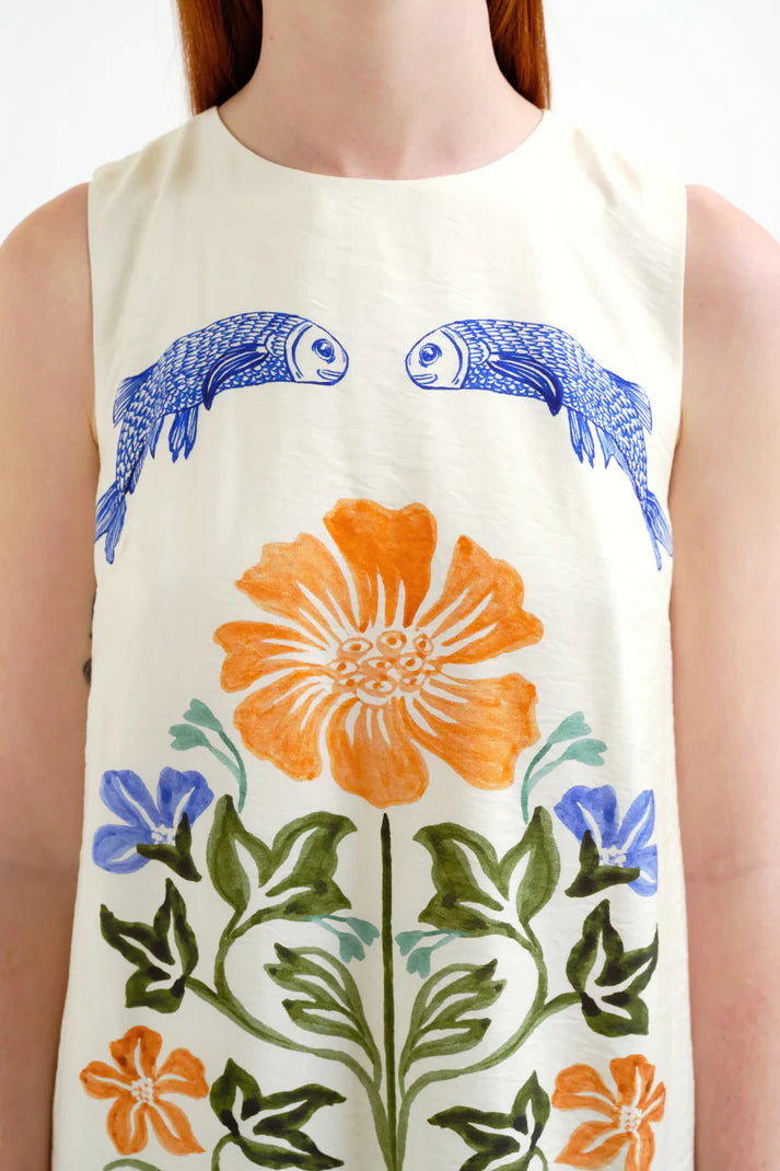 Palm & Memaid Short Dress
