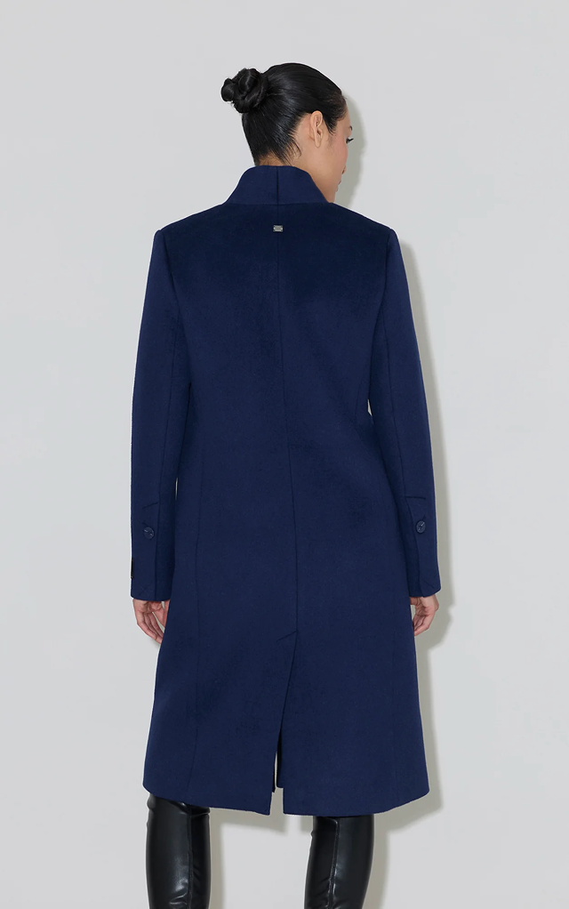 Diane Midi Coat in Midnight