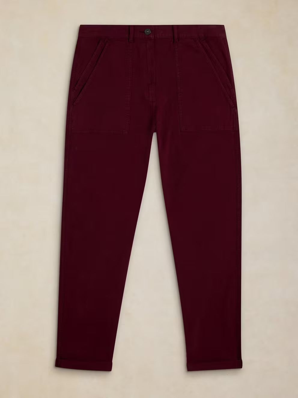 Twister Chino Trouser Dark Plum