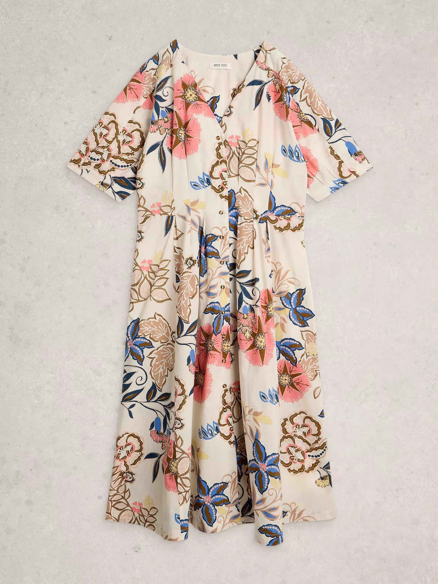 Kate Button Through Midi Dress