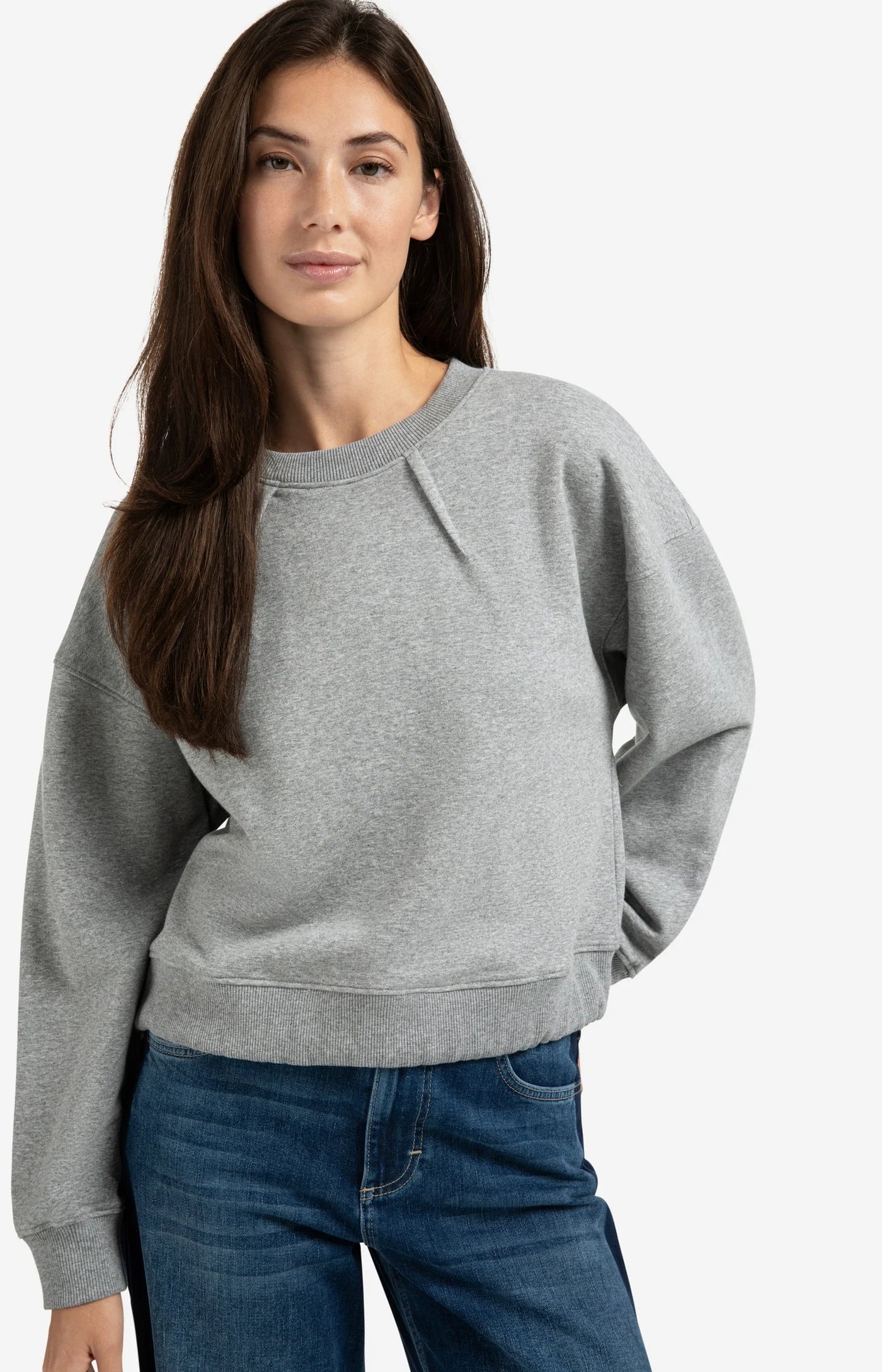 Sweatshirt With Pleat Detail