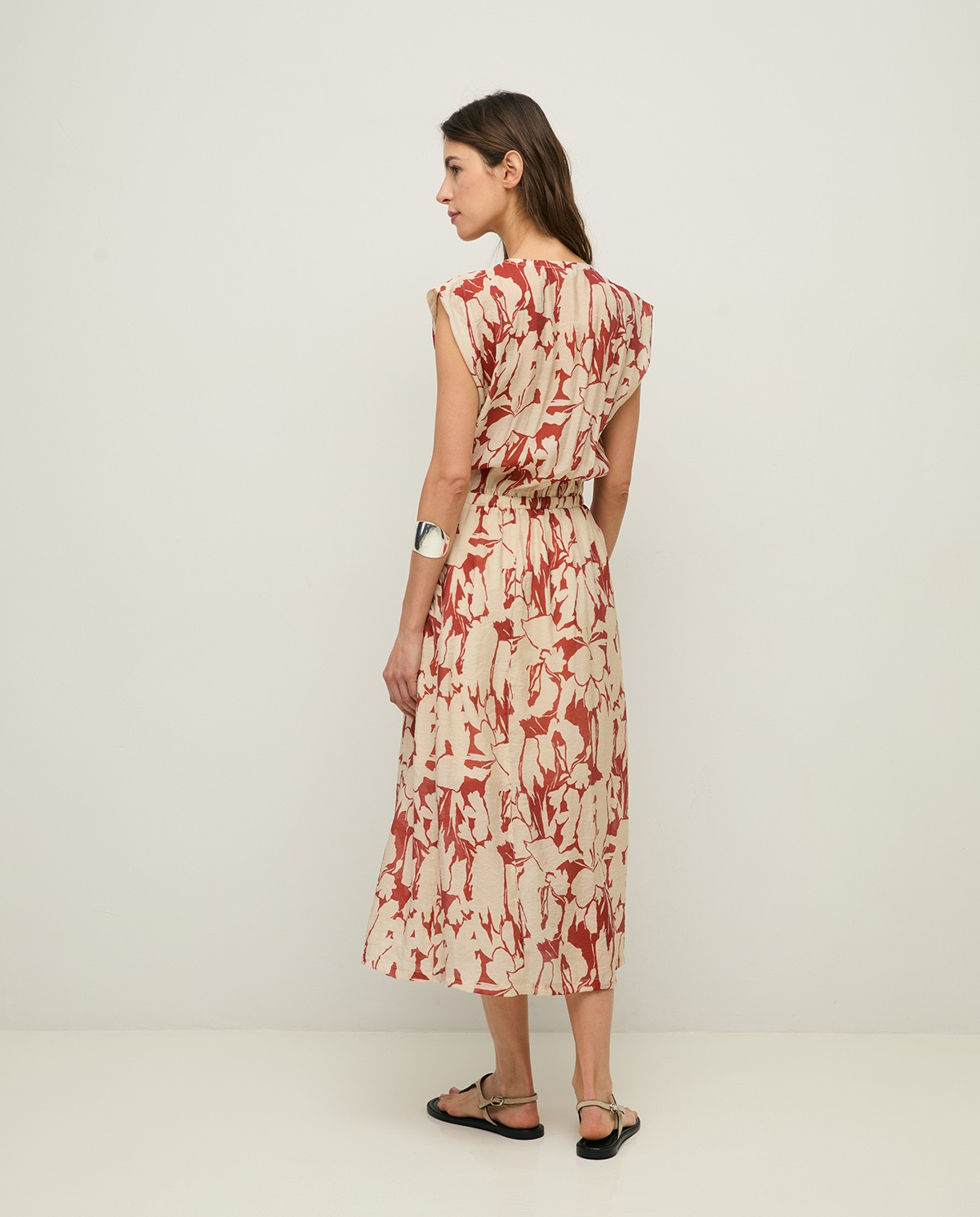 Flowy Floral Chiffon Dress