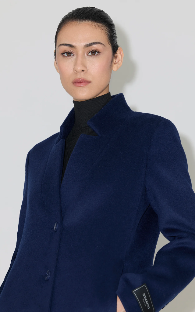 Diane Midi Coat in Midnight