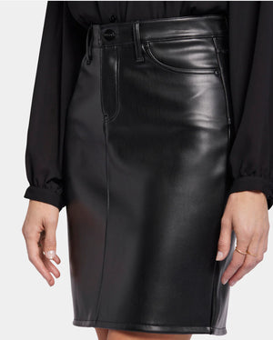 5 Pocket Faux Leather Skirt