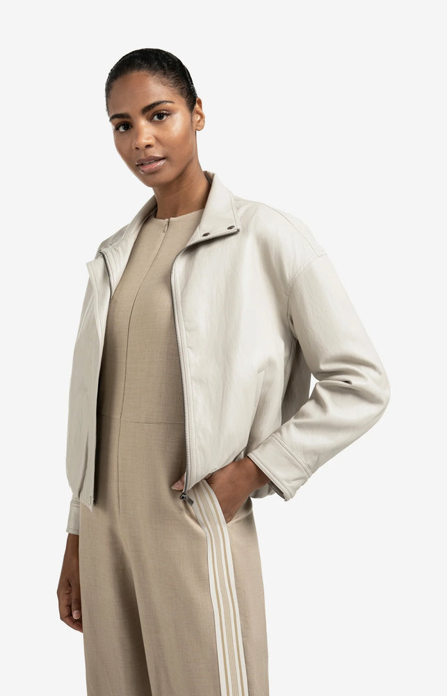 Short Faux Leather Jacket