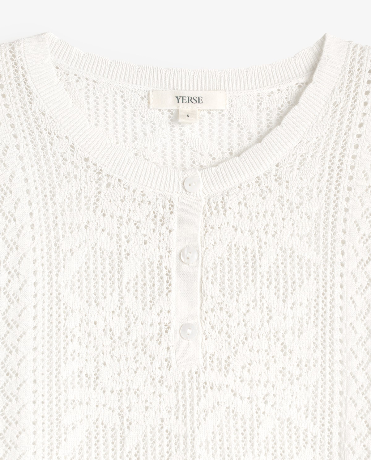 Pointelette Sweater With Puffed French Sleeves