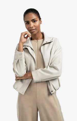Short Faux Leather Jacket